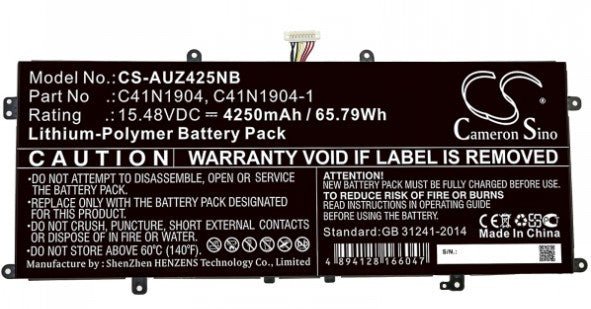 DLH Batterij C41N1904 voor Asus 66Wh AASS4877 - T066Y2 - Compridis