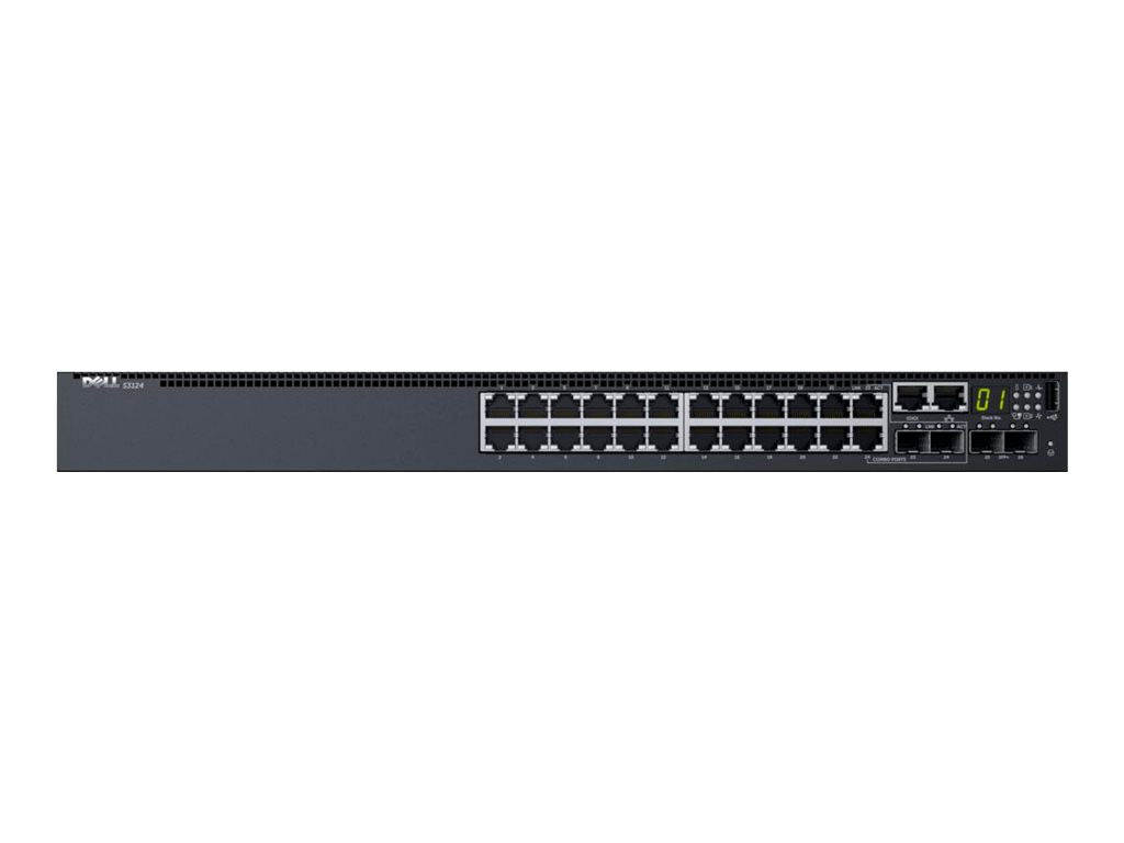 DELL PowerConnect S3124 Managed L2/L3 Gigabit Ethernet (10/100/1000) 1U Schwarz 210-AIMQ