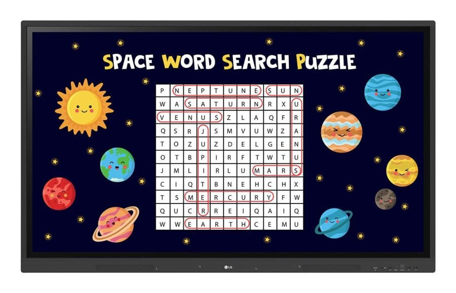 LG CreateBoard Interaktives Whiteboard 139,7 cm (55") 3840 x 2160 Pixel Touchscreen Schwarz USB-/RF-Drahtlos 55TR3DK-B.MUEQ