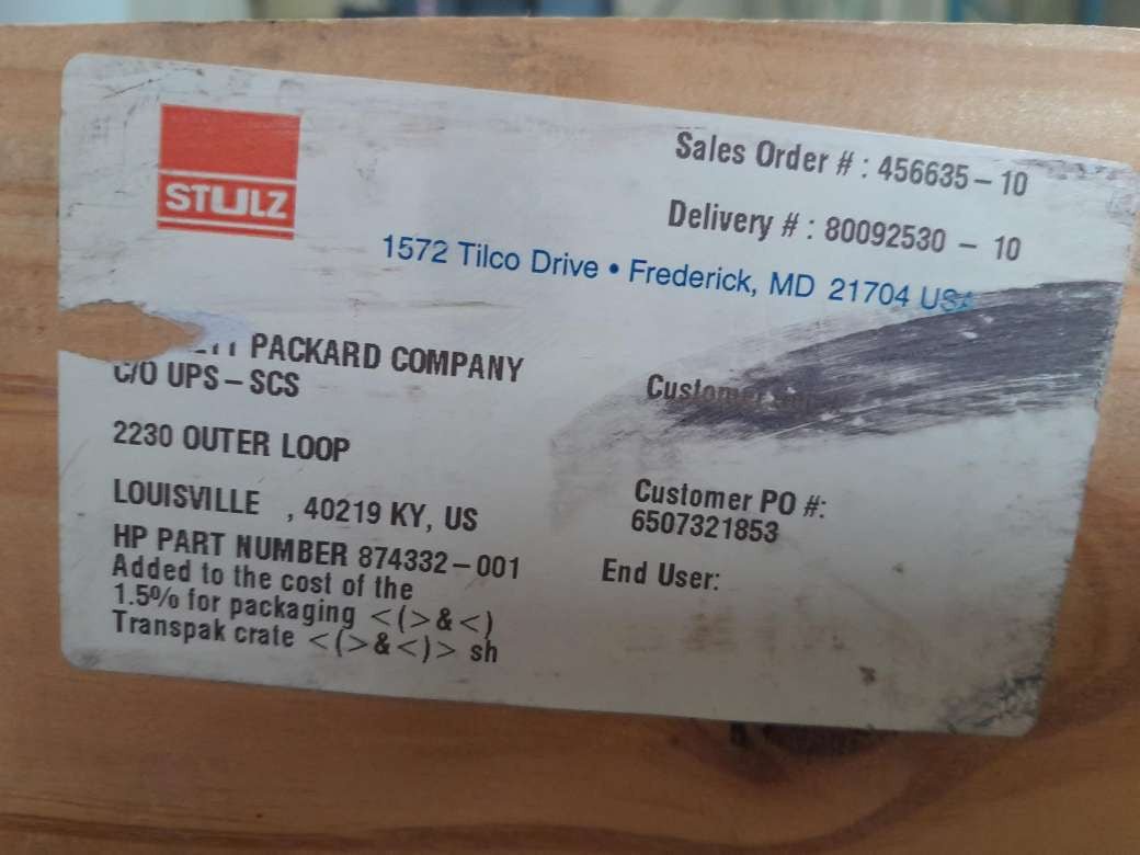 HP Zentrifugalpumpe aus Bronze 193050 189688 Scot Pumpe + Motor 36G687S040G1 874332 - 001 - Compridis