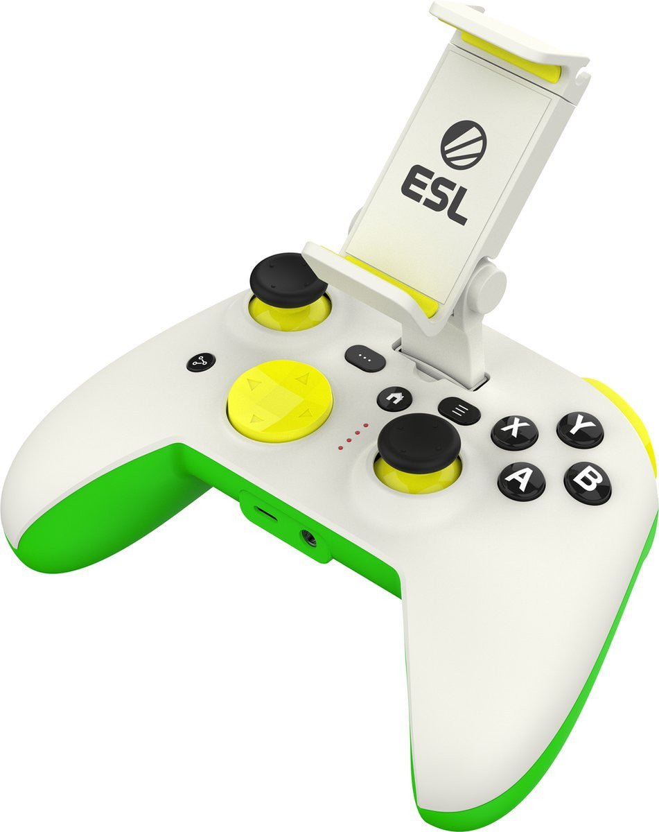 RiotPWR ESL Gaming Controller Groen, Wit, Geel Lightning Gamepad iOS RP1950ESL - Compridis