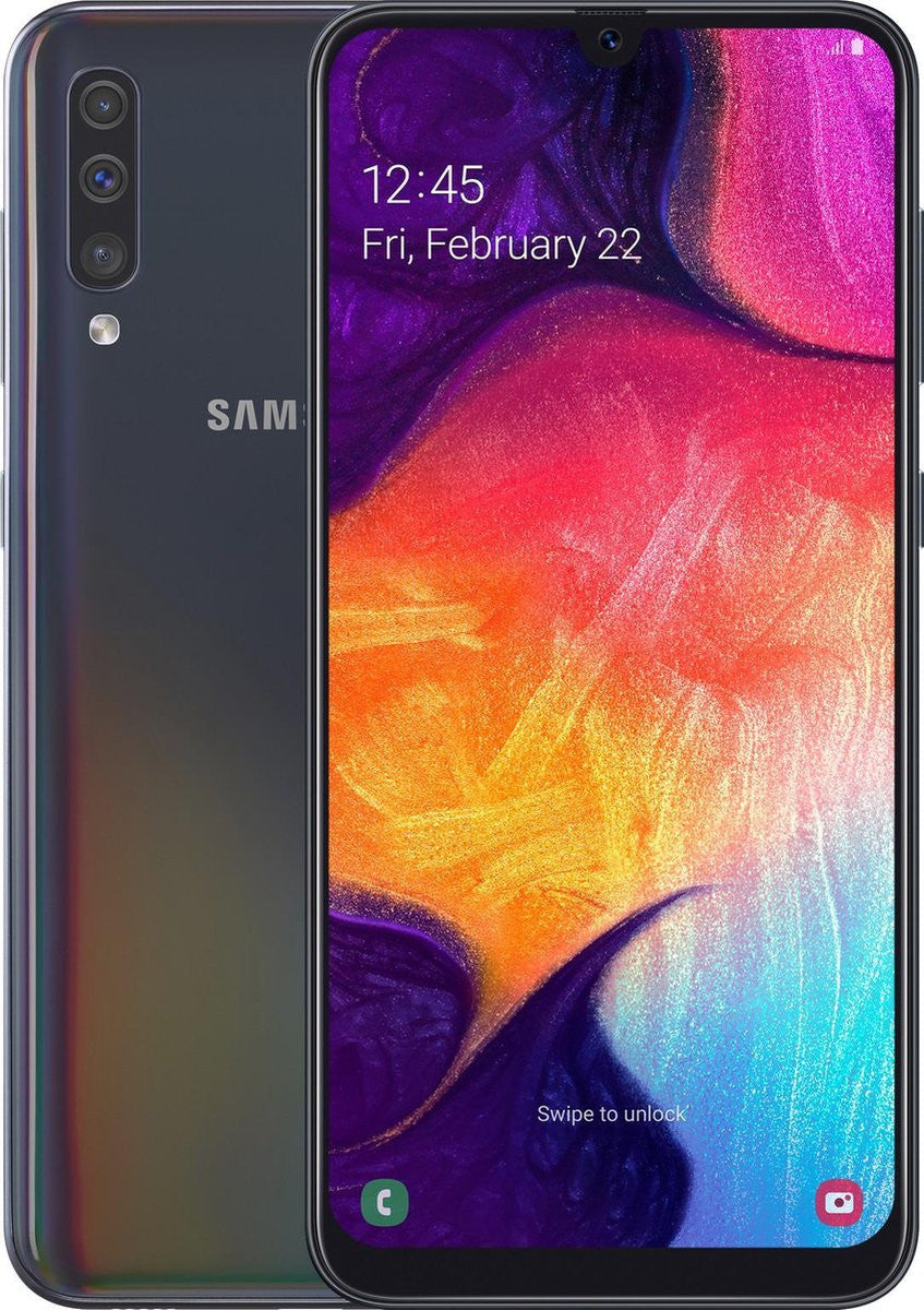 SAMSUNG Smartphone 128 GB Galaxy A50 Schwarz SM-A505FZKS