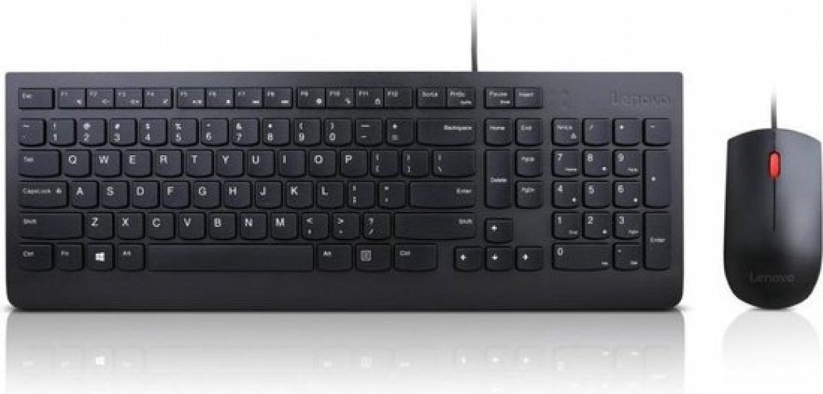 LENOVO Essential Kabelgebundene Tastatur-Maus-Kombination AZERTY (Belgien/Französisch) 4X30L79886