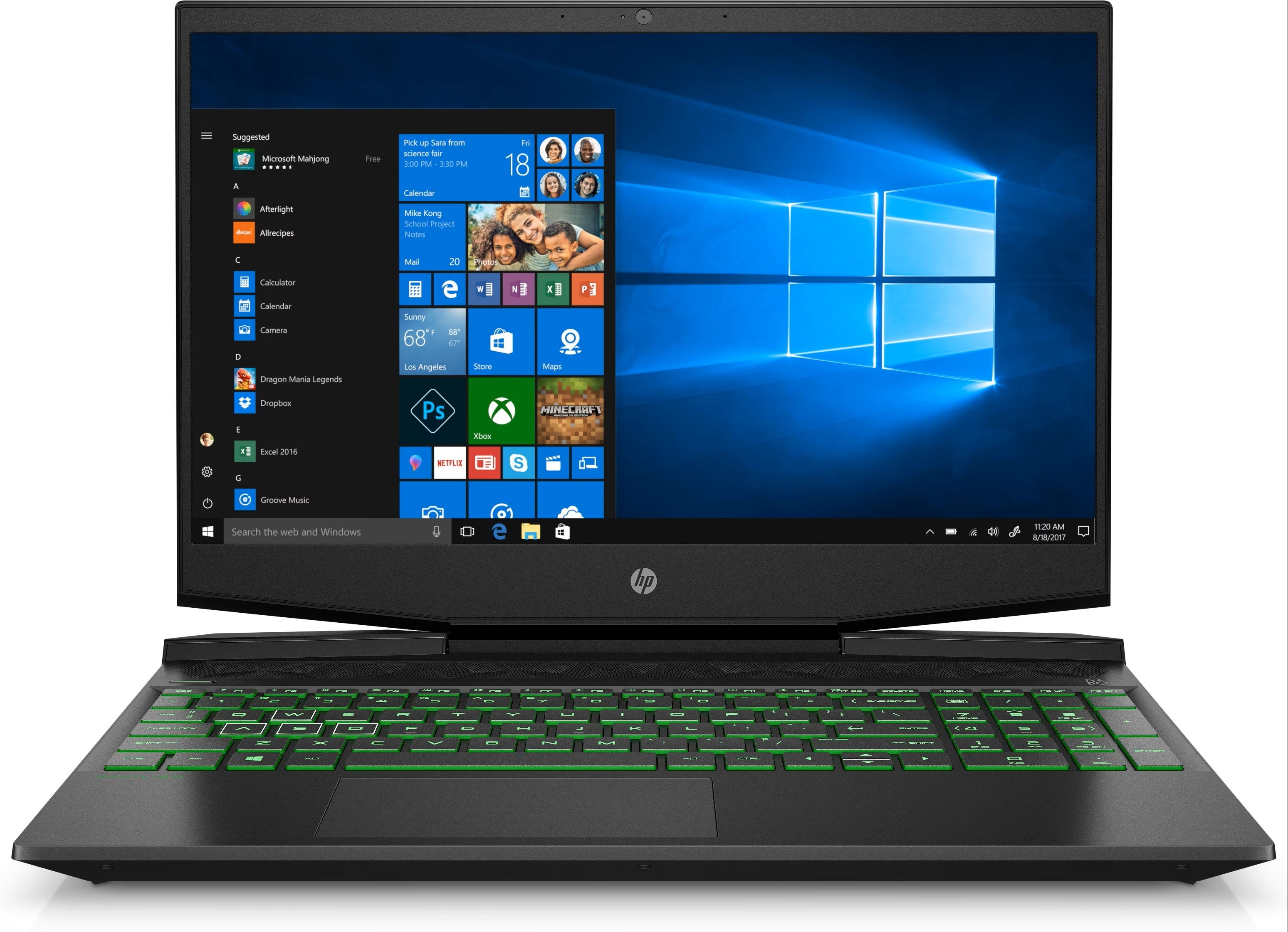 HP Pavilion i5-9300H 16GB/512GB/15,6" GTX 1650 Green) 15,6" QWERTZ 7DJ89EA#ABD