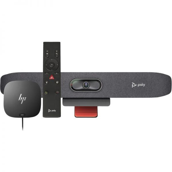 HP Poly Studio R30 USB Video Bar and BT Remote with HP USB - C Dock G5 (ABB) 9U3T1AA - Compridis