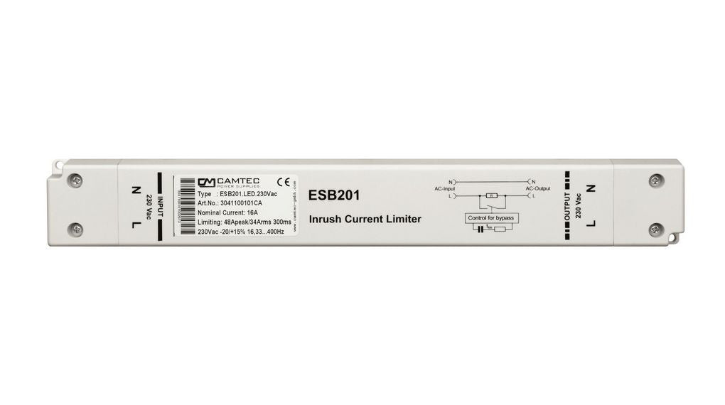 Camtec AC - Einschaltstrombegrenzer 16A 230 VAC 24X35X260MM Schraube ESB201.LED.230VAC - Compridis