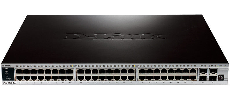D-Link DGS-3420-52T Netzwerk-Switch Managed L2 Schwarz DGS-3420-52T