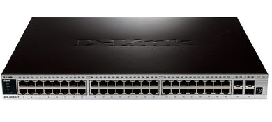 D-Link 48-Port 10/100/1000 Mbps Netzwerk-Switch, Managed L2, Schwarz, DGS-3420-52T - Compridis