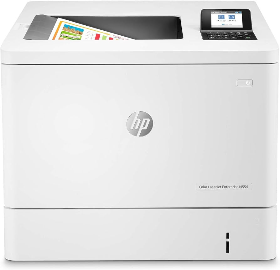 HP Color LaserJet Enterprise LaserJet Enterprise M554dn Color Printer, Ethernet Only; Duplex 7ZU81A#BAZ