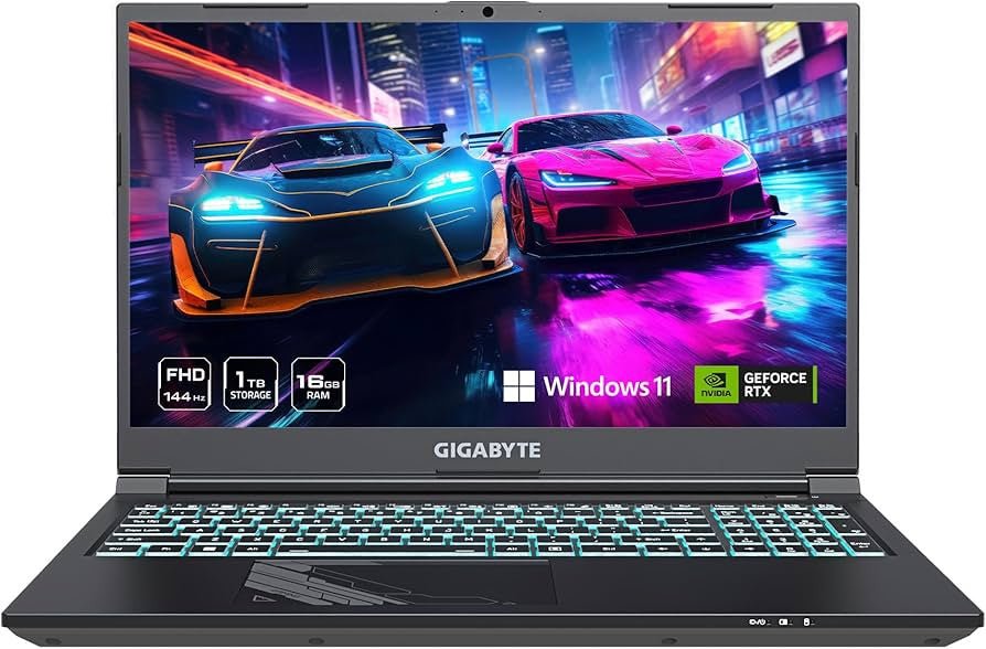 GIGABYTE Laptop G5 MF5 I7 - 13620H/16GB/1TB/15.6" RTX 4050/W11H/QWERTZ RC55MF5 - Compridis
