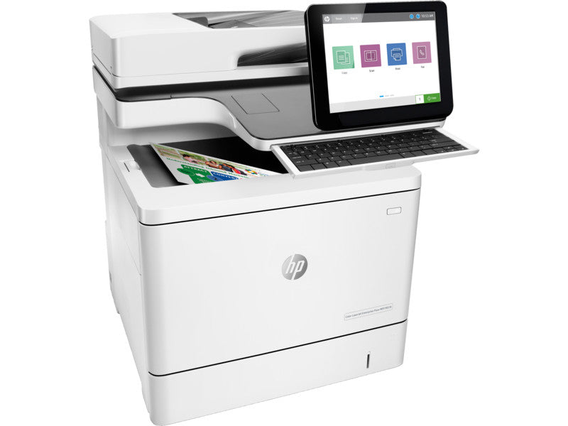 HP Color LaserJet Enterprise Flow M577c MFP, Farbe, Drucker für Kleine & mittelständische Unternehmen, Drucken/Kopieren/Scannen/Faxen, Automatischer Vorlageneinzug für 100 Blatt; USB-Druck über Vorderseite; Scannen an E-Mail/PDF; Beidseitiger Druck