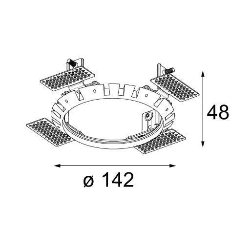 Modular Recessed ring Ø146 14204030