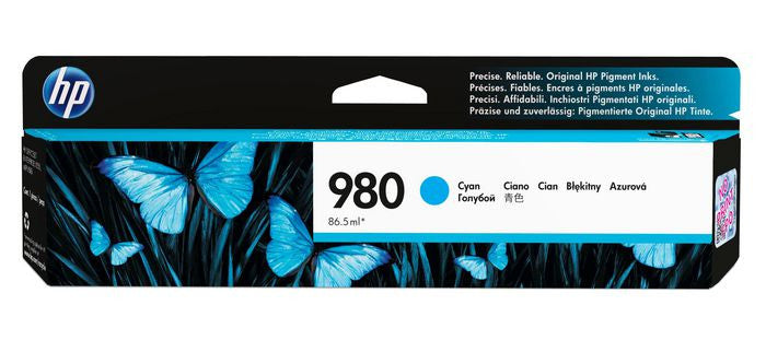 HP 980 Cyan Original Ink Cartridge D8J07A