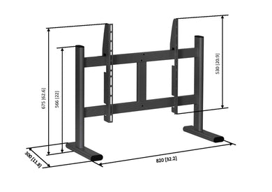 VOGEL'S PlasmaBoy Tischständer schwarz 7320500 - Compridis