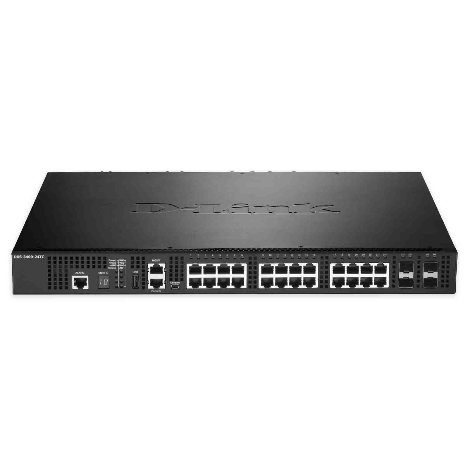 D-Link DXS-3400-24TC Netzwerk-Switch Managed L3 Gigabit Ethernet (10/100/1000) 1U Schwarz DXS-3400-24TC