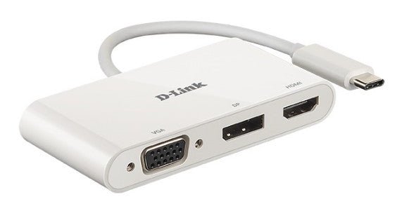 D - LINK 3-in-1 USB-C HDMI/VGA/DisplayPort DUB - V310 - Compridis