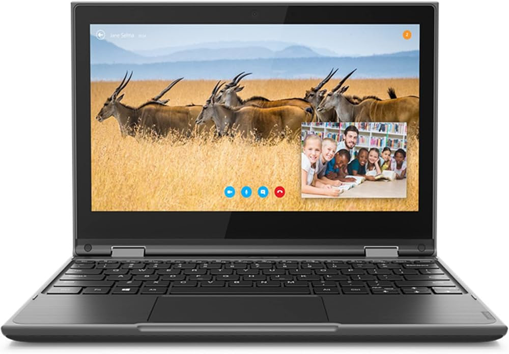 Lenovo 300e Chromebook Gen 3 (AMD) AMD 3000 3015Ce 29.5 cm (11.6") Touchscreen HD 4 GB DDR4-SDRAM 32 GB eMMC Wi-Fi 5 (802.11ac) ChromeOS Spanish Grey 82J9000RSP