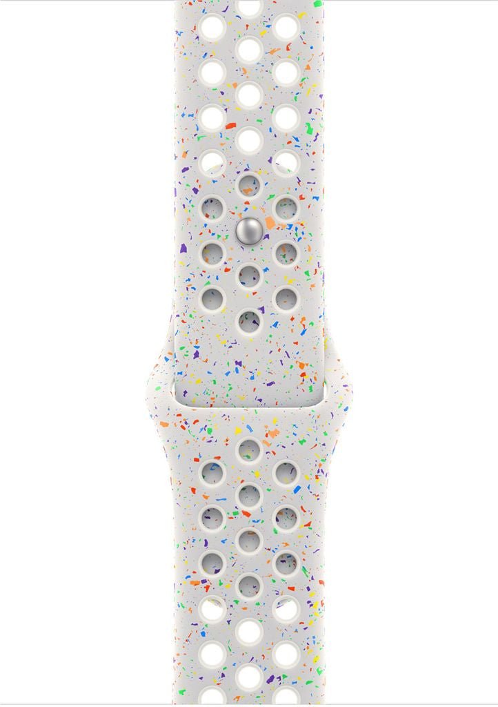 Apple MUUK3ZM/A intelligentes tragbares Zubehör-Armband Weiß Aluminium, Fluorelastomer MUUK3ZM/A - Compridis