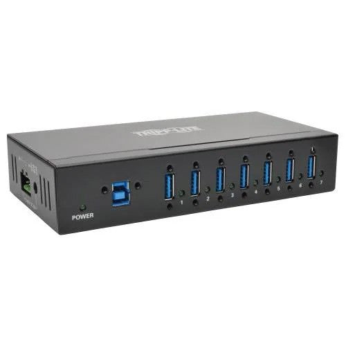 Tripp Lite U360-007-IND 7-Port Industrial-Grade USB 3.x (5Gbps) Hub - 20 kV ESD Immunity, Metal Housing, Mountable U360-007-IND