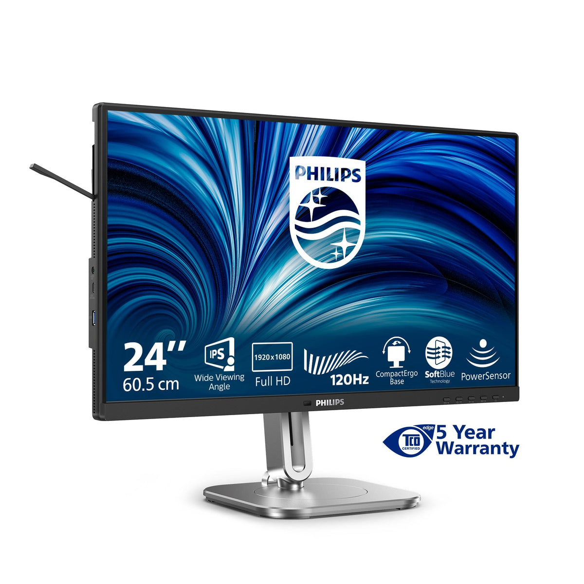 PHILIPS Business Monitor 24B2N4200/00 24" FHD 120Hz USB 2x2W - Compridis
