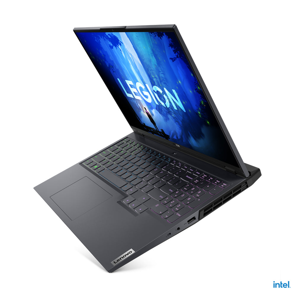 Lenovo Legion 5 Pro 16IAH7H Intel® Core™ i9 i9-12900H Laptop 40,6 cm (16") WQXGA 32 GB DDR5-SDRAM 1 TB SSD NVIDIA GeForce RTX 3070 Ti Wi-Fi 6E (802.11ax) Windows 11 Home Englisch Grau