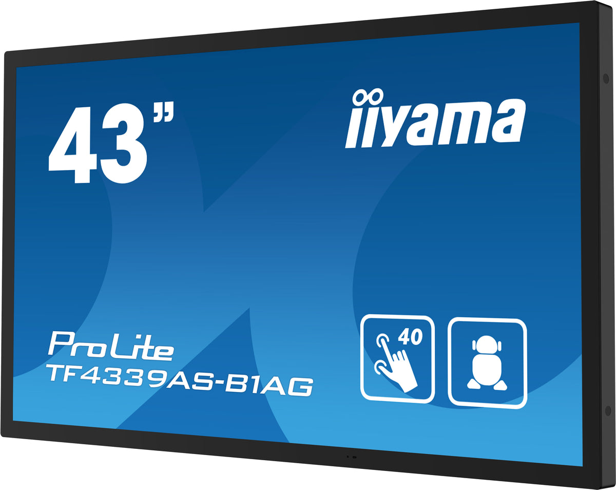 IIYAMA ProLite TF4339AS-B1AG 43″ Bonded PCAP 4K UHD Touchscreen Schwarz
