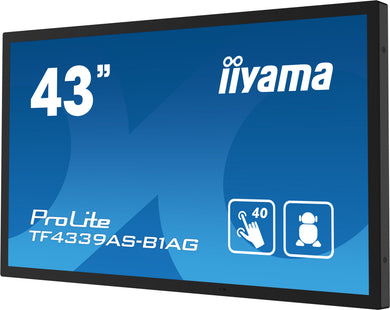 IIYAMA ProLite TF4339AS-B1AG 43″ Bonded PCAP 4K UHD Touchscreen Schwarz