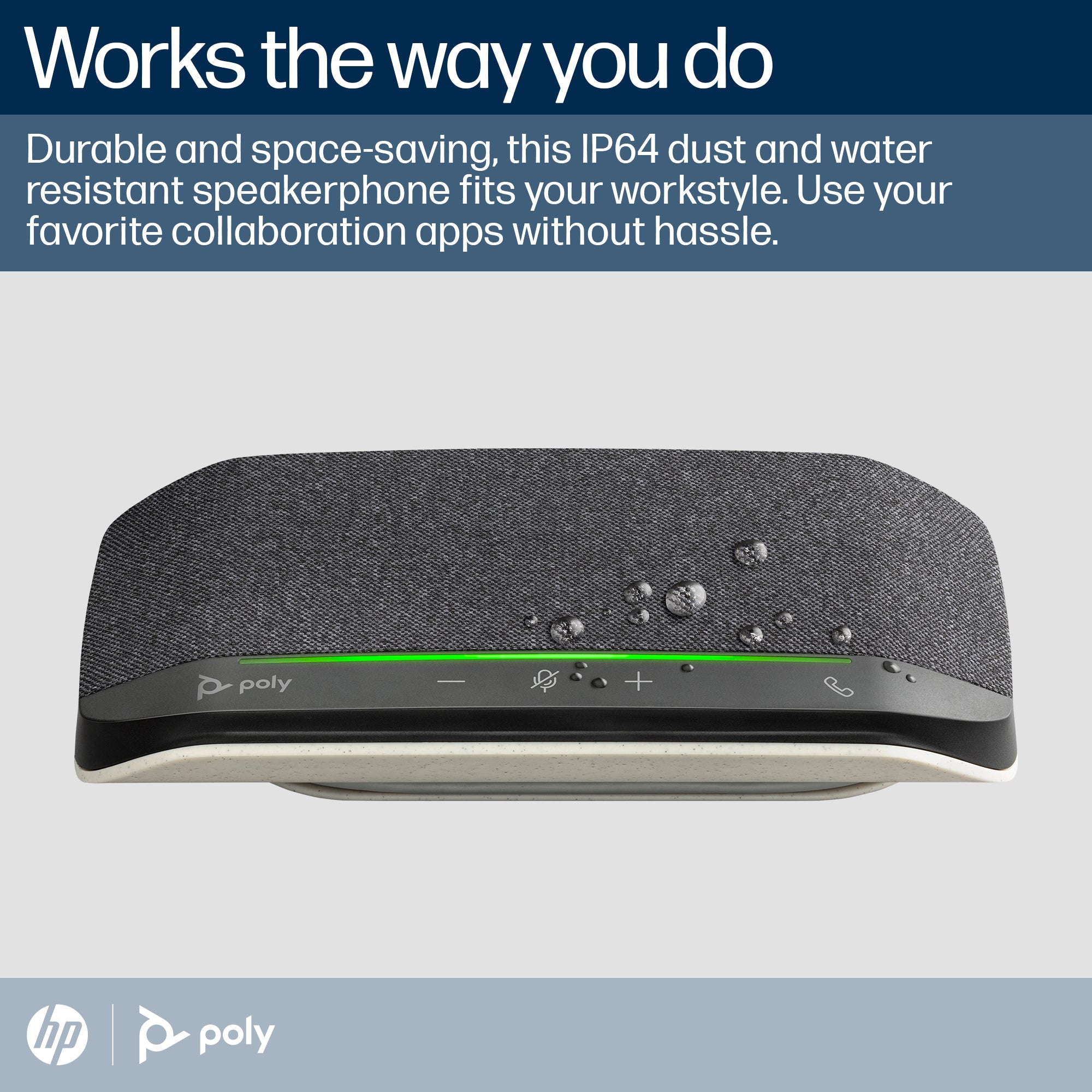 Poly Sync 10-Freisprecheinrichtung + USB-A-an-USB-C-Kabel