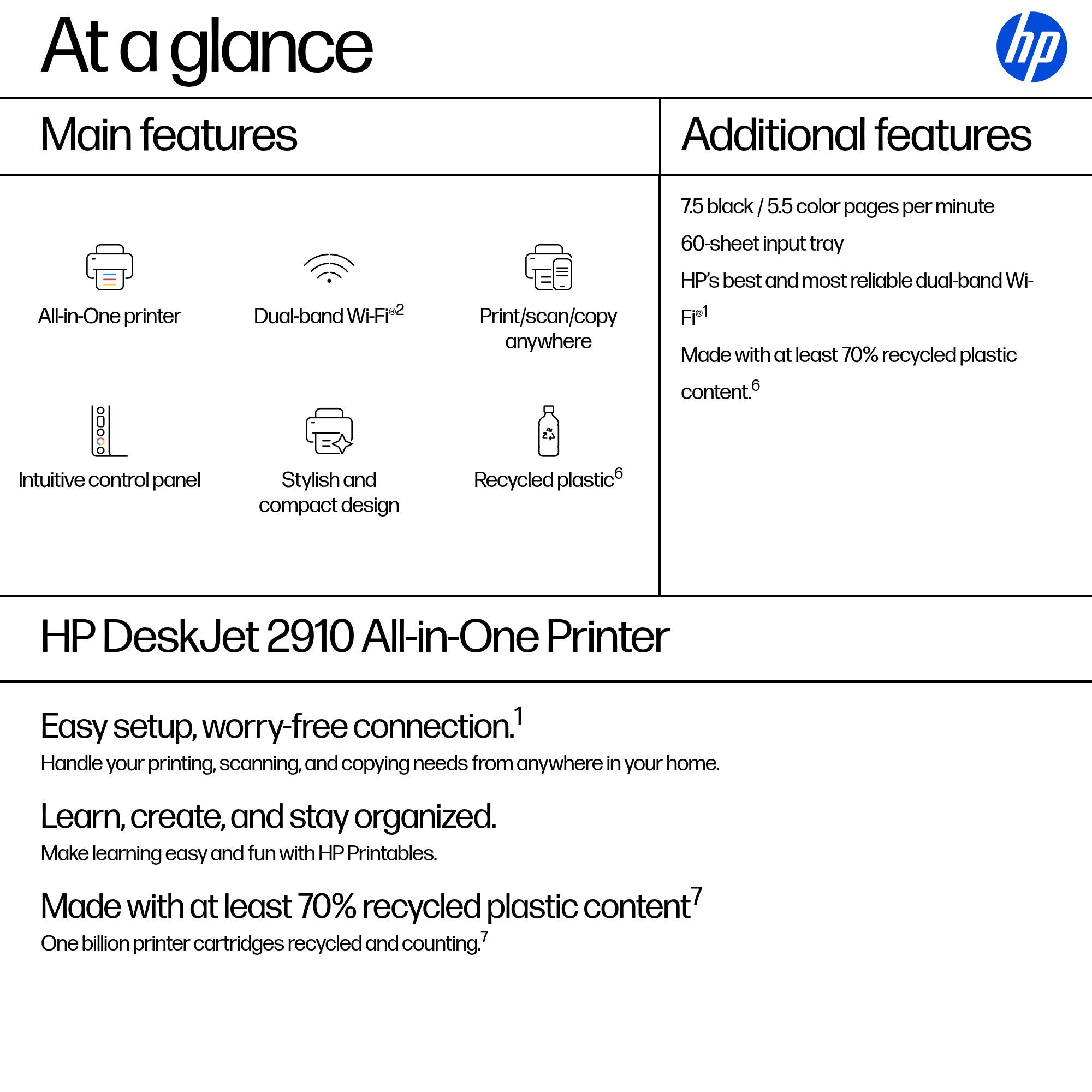 HP DeskJet 2910 All-in-One Drucker 89F98B - Drucken, Kopieren, Scannen