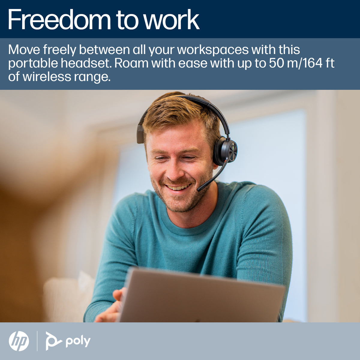HP Poly Voyager 4310-M USB-C-Headset +BT700 Dongle +Ladestation, für Microsoft Teams zertifiziert 77Y97AA