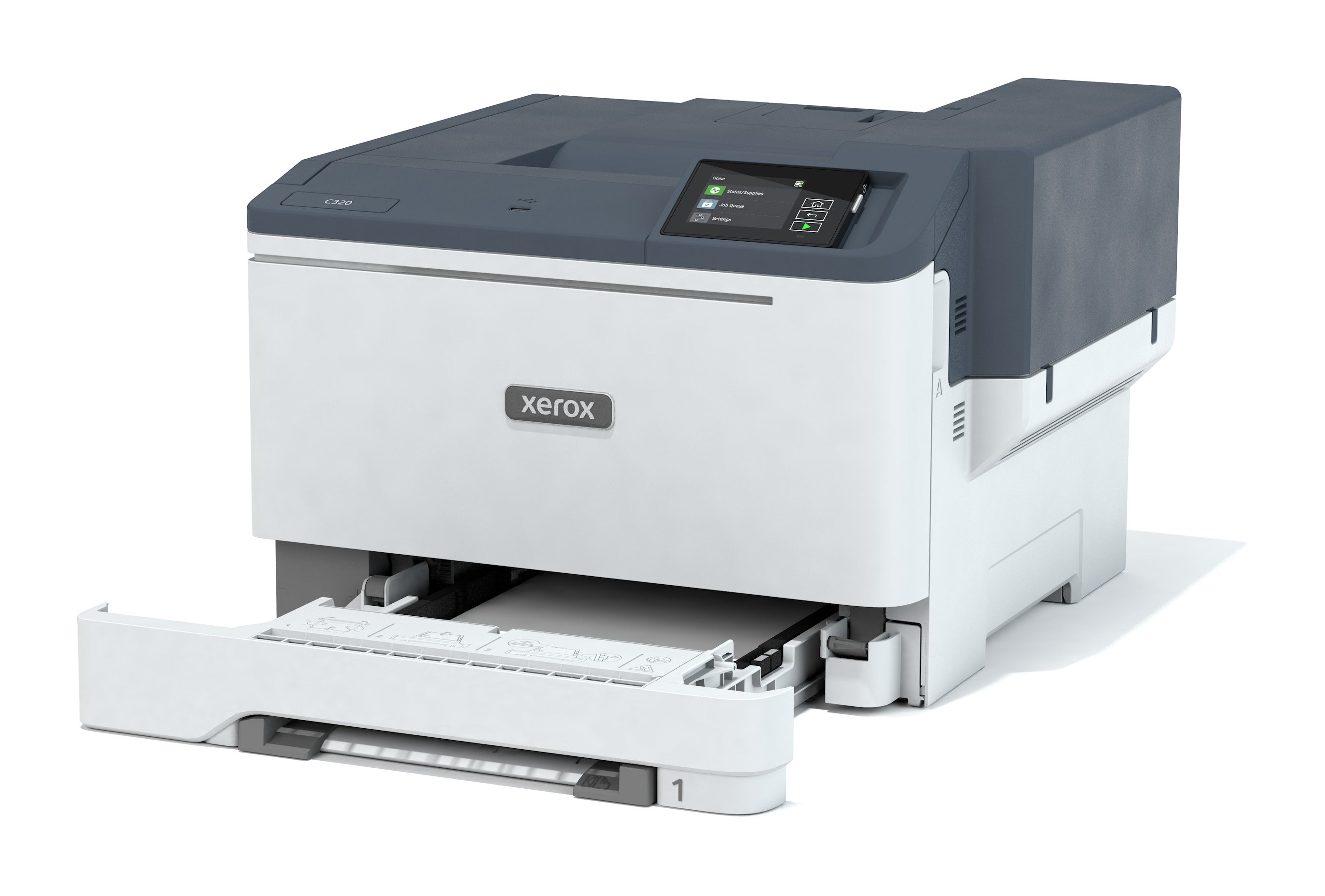 Xerox C320 A4 33 ppm kabelloser Duplexdrucker PS3 PCL5e6/6 2 Fächer insgesamt 251 Blatt