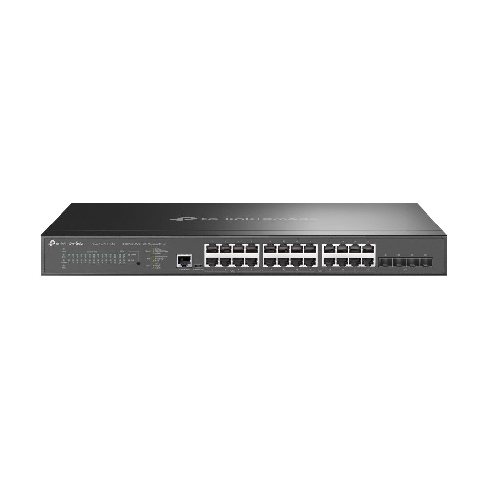 JetStream 24-Port 2,5GBASE-T und 4-Port 10GE SFP+ L2+ Managed Switch mit 16-Port PoE+ & 8-Port PoE++
