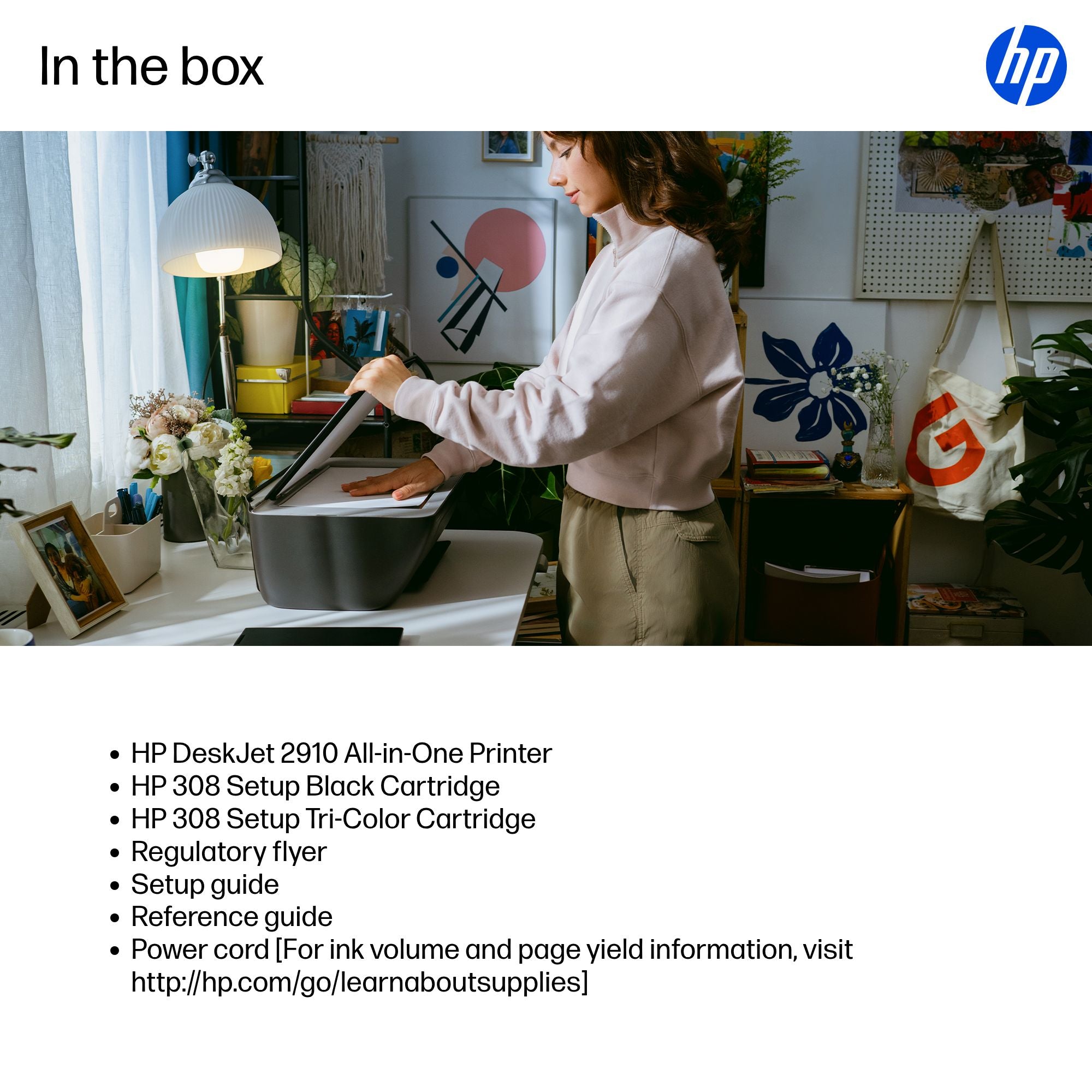 HP DeskJet 2910 Wireless All-in-One Color Printer 89F98B#686