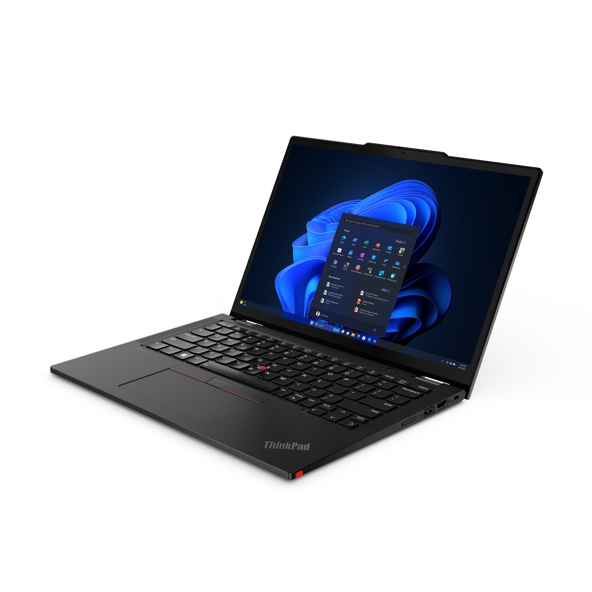 Lenovo ThinkPad X13 2-in-1 Gen 5 Intel Core Ultra 5 125U Hybrid (2-in-1) 33,8 cm (13.3") Touchscreen WUXGA 16 GB LPDDR5x-SDRAM 512 GB SSD Wi-Fi 6E (802.11ax) Windows 11 Pro UK Englisch Schwarz