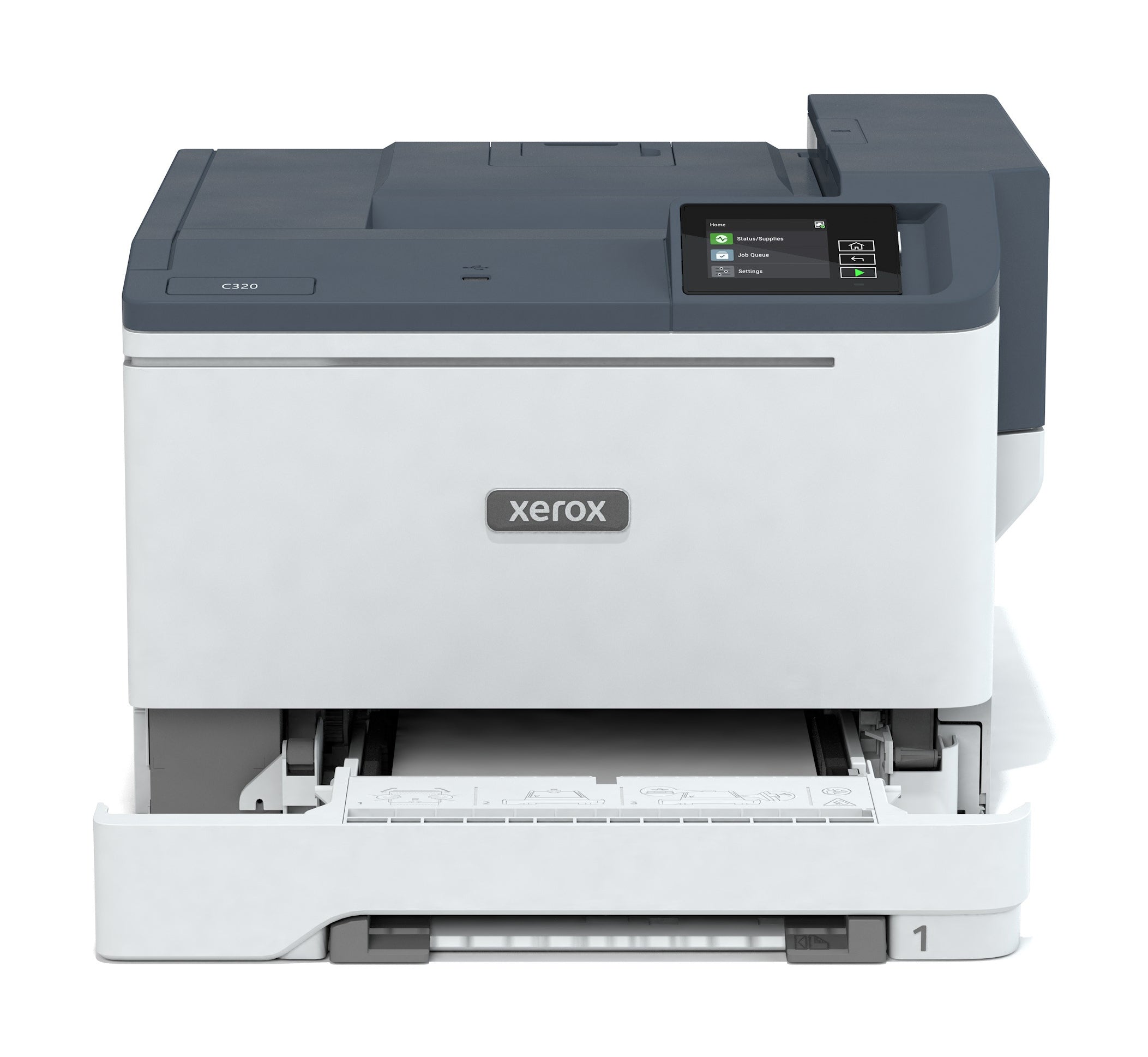 Xerox C320 A4 33 ppm kabelloser Duplexdrucker PS3 PCL5e6/6 2 Fächer insgesamt 251 Blatt