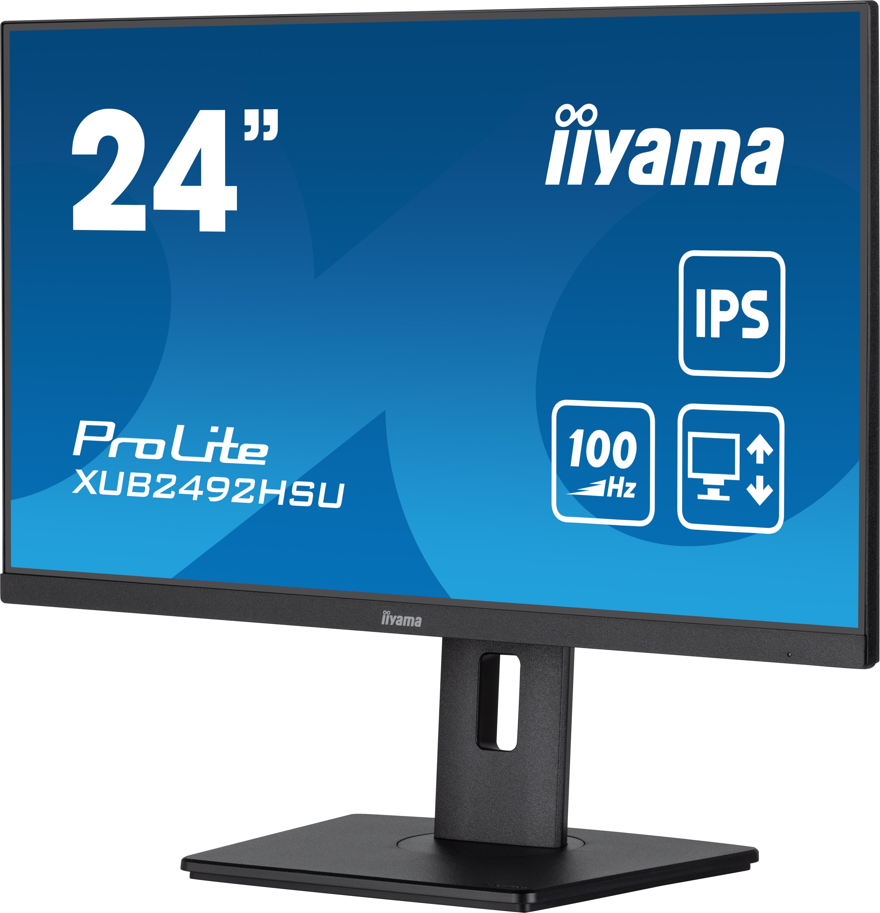 23,8", 1920 x 1080 @100Hz, 250 cd/m², 16:9, IPS ,  60,5cm