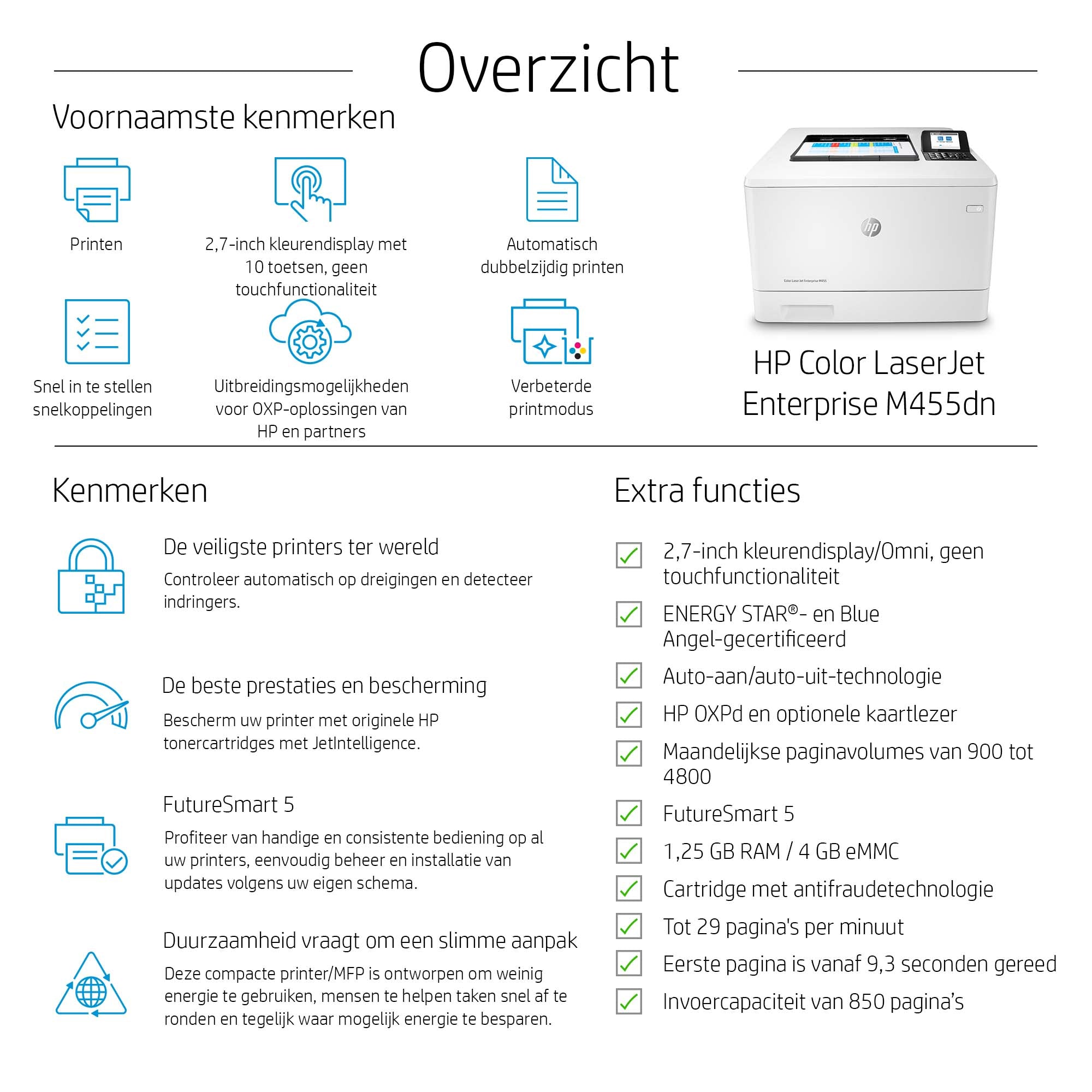 Color LaserJet Enterprise M455dn Drucker