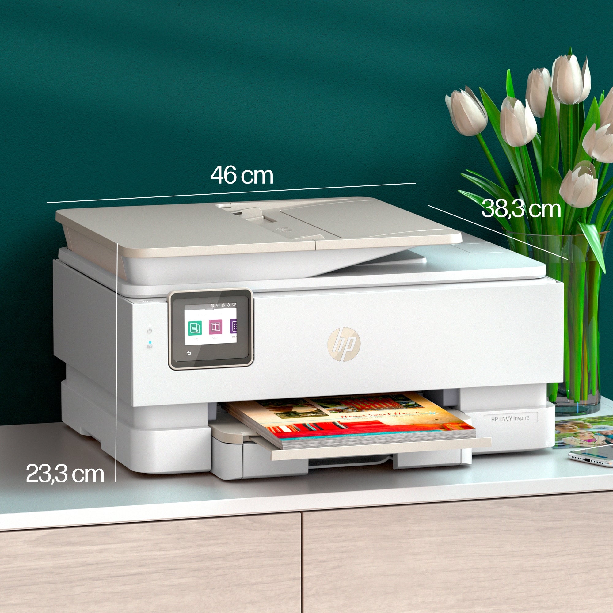 HP ENVY Inspire 7920e Drahtloser All-in-One Farb-Drucker, Instant Ink; Kopierer, Scanner