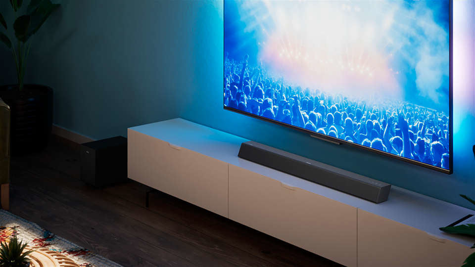 Philips TAB5308/10 Soundbar-Lautsprecher Grau 2.1 Kanäle 70 W TAB5308/10