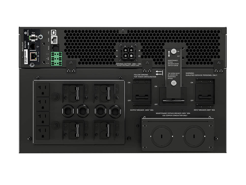 Vertiv Liebert GXT5-8000IRT5UXLE USV, Doppelumwandlung (Online), 8 kVA, 8000 W, 8 AC-Ausgänge 