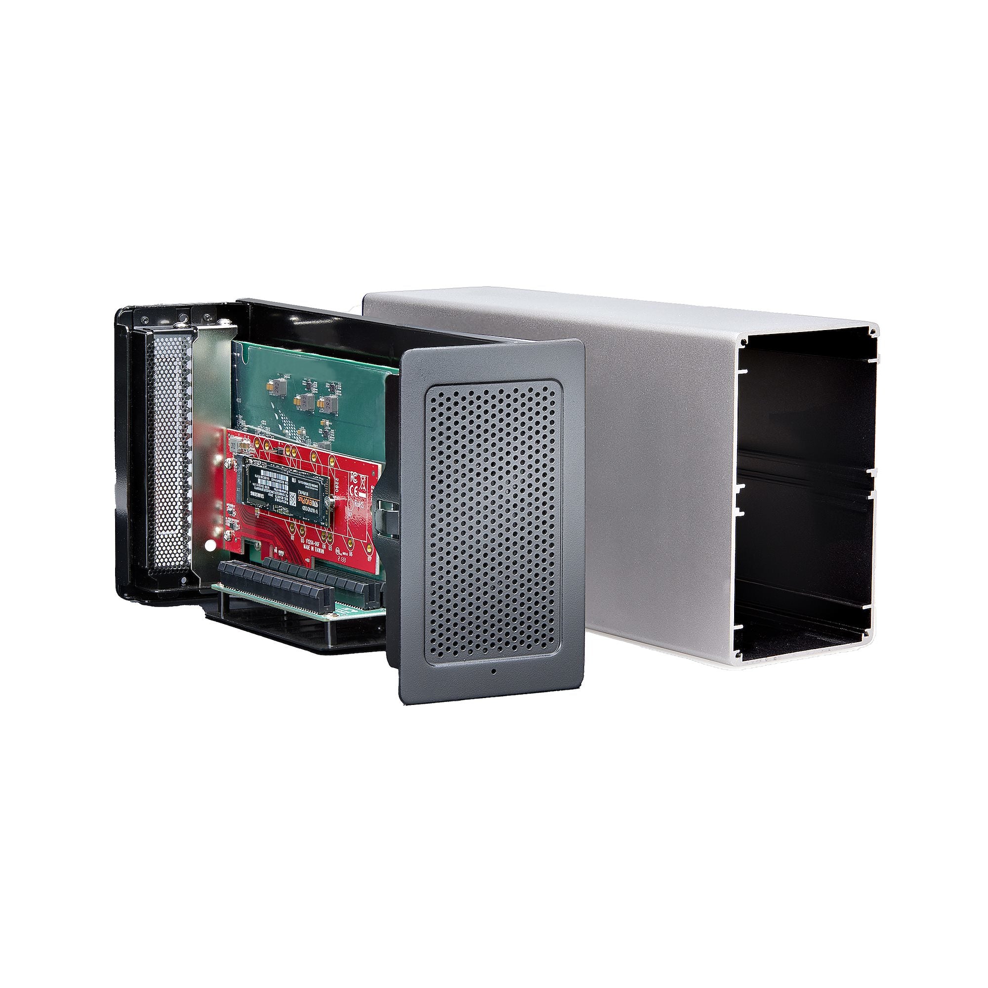 StarTech.com Thunderbolt 3 PCIe Box, Externes Gehäuse mit zwei PCI Express-Steckplätzen, PCIe-Erweiterungsgehäuse für Laptops/Desktops/All-In-Ones, 8K/4K-Ausgabe über TB3/DP 1.4-Ports, Für Videoaufnahme-/Glasfaser-/Ethernet-Karten