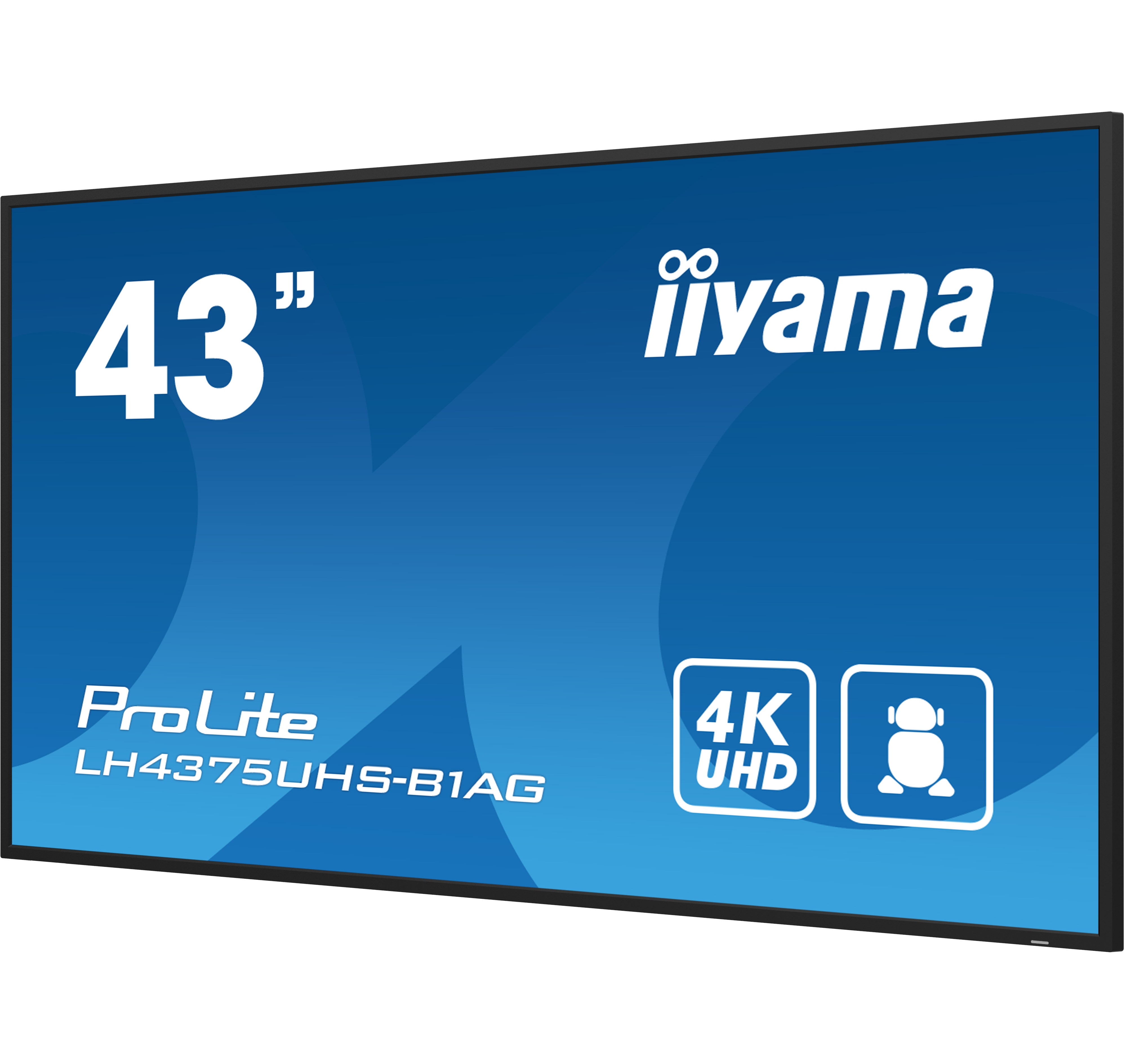 iiyama Ein 42.5" (108 cm) professionelles Digital Signage Display mit 4K UHD-Auflösung, 24/7 Betriebszeit, Android OS, FailOver-Funktion und einem Intel® SDM-Slot