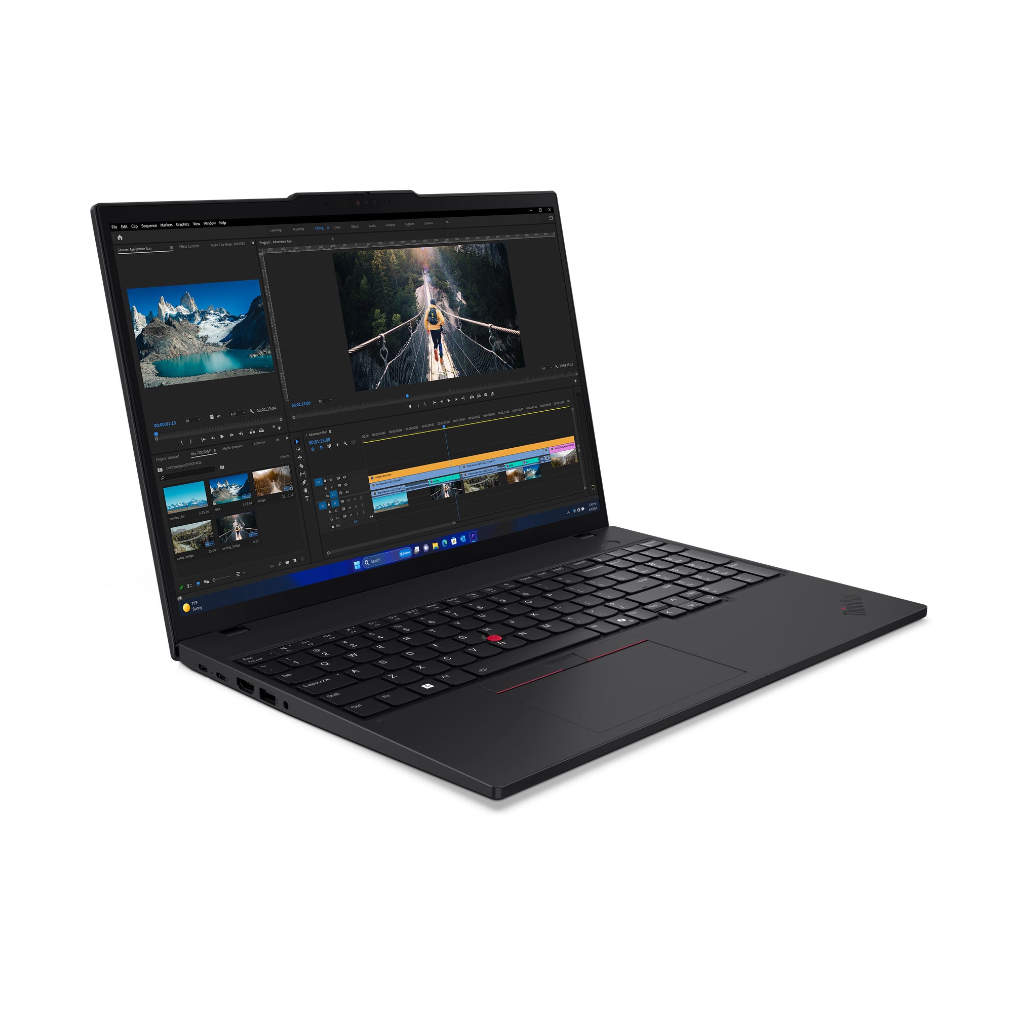 Lenovo ThinkPad T16 Gen 3 Intel Core Ultra 5 125U Laptop 40,6 cm (16") WUXGA 16 GB DDR5-SDRAM 512 GB SSD Wi-Fi 6E (802.11ax) Windows 11 Pro Englisch Schwarz