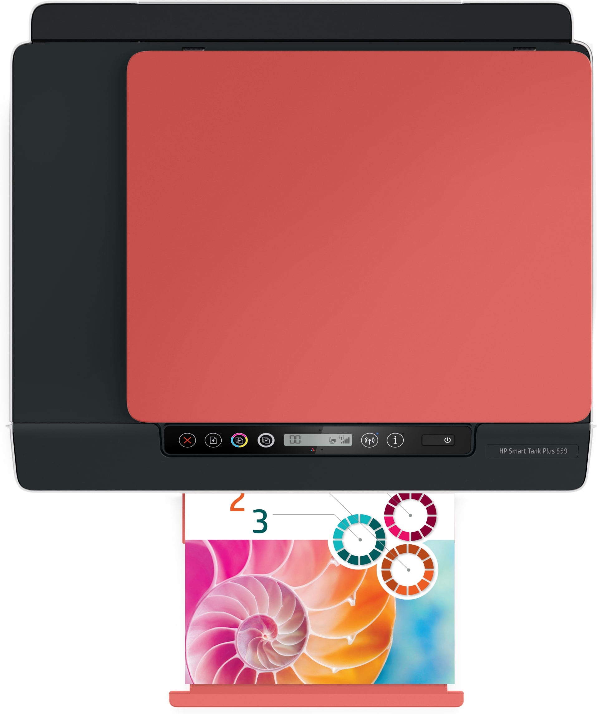 HP Smart Tank Plus 559 Draadloos All-in-One Kleur Printer, Kopieerapparaat, scanner