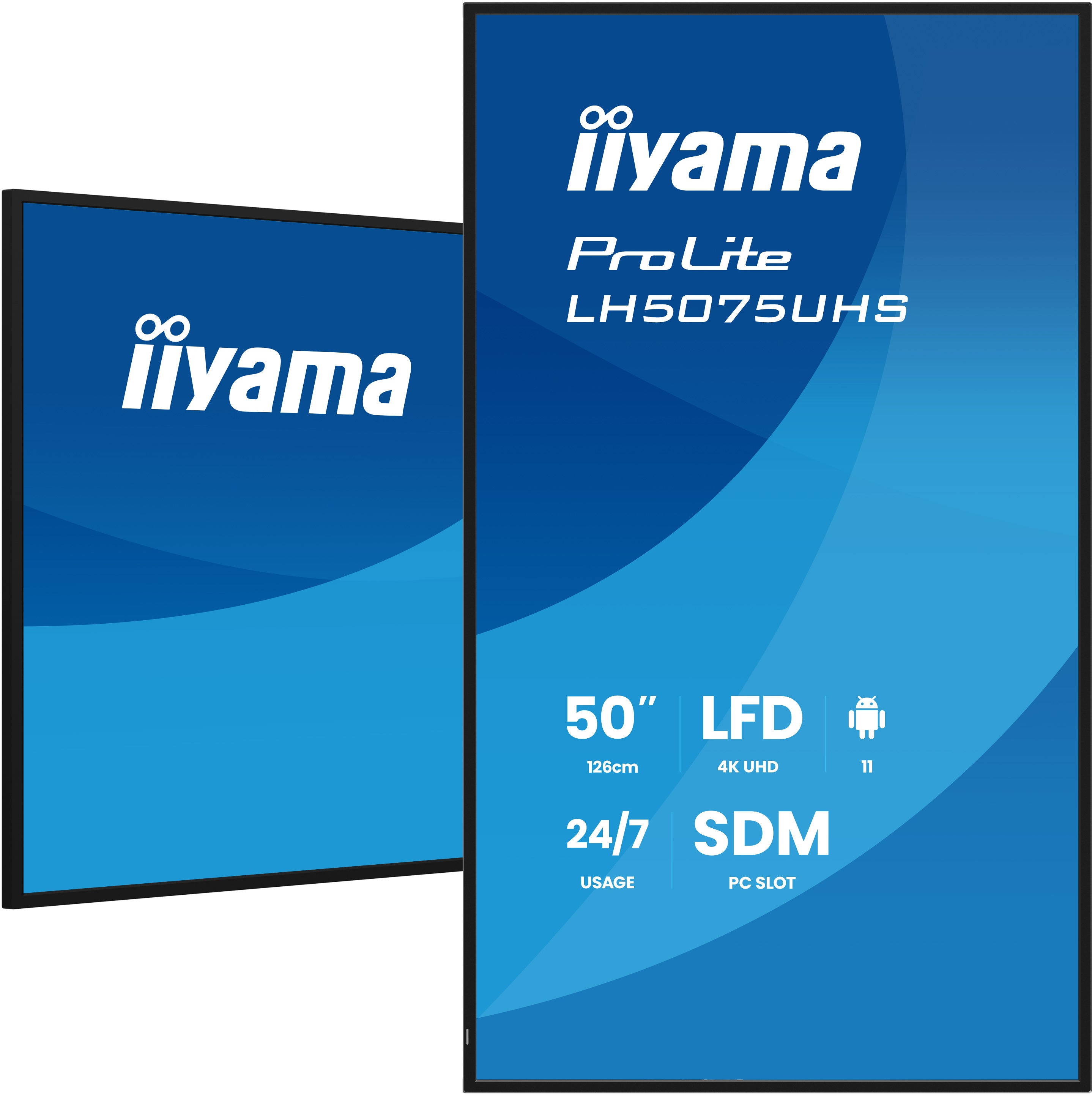 iiyama ProLite LH5075UHS-B2AG 50" 4K UHD Digital Signage Display