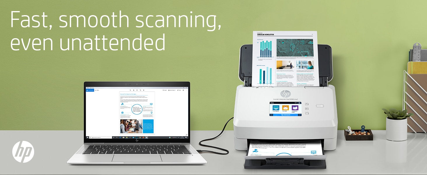 HP Scanjet Enterprise Flow N7000 Scanner mit Vorlageneinzug 600 x 600 DPI A4 Weiß