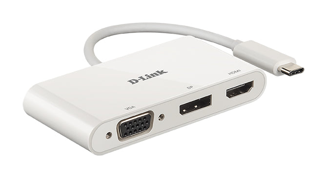 D-Link DUB-V310 laptop-dockingstation & portreplikator Kabelgebunden USB 3.2 Gen 1 (3.1 Gen 1) Type-C Weiß DUB-V310