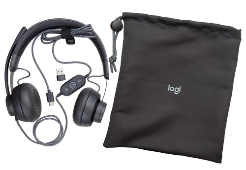 Logitech 981-000870 Kopfhörer & Headset Kabelgebunden Kopfband Anrufe/Musik USB Typ-C Graphit