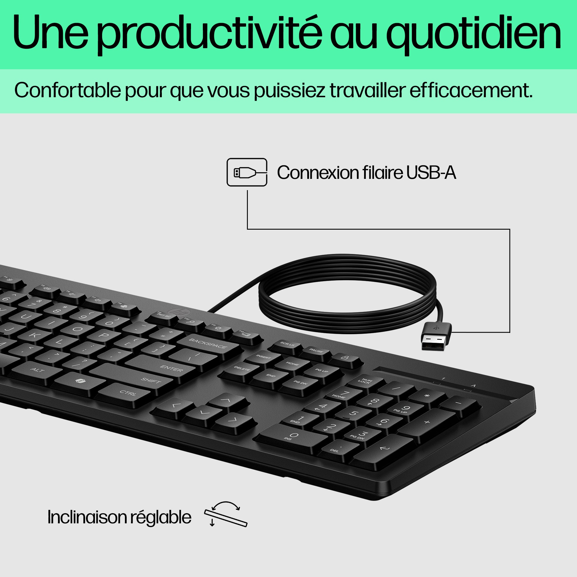 HP 125 Kabelgebundene USB-Tastatur M27527-071