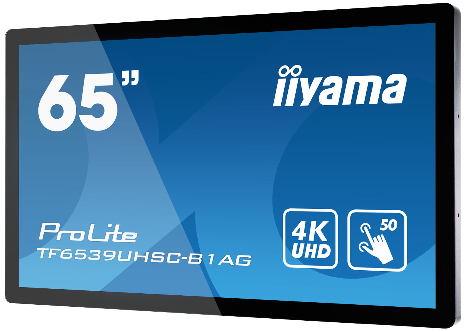iiyama 65" (165 cm) Multi-Touch-Display mit IPS Panel, Touch-durch-Glas Technologie und Anti-Glare Beschichtung
